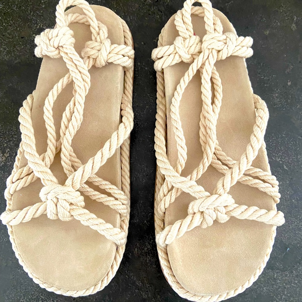 ulla johnson Suri Twisted Rope Sandals
